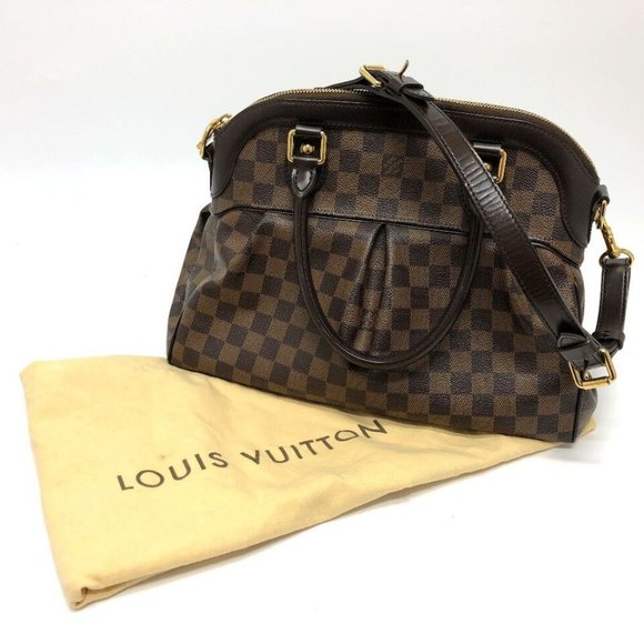 Auth LOUIS VUITTON N51998 Damier TreviGM 2WAY bag Hand Bag Damier Canvas Brown - Picture 16 of 16